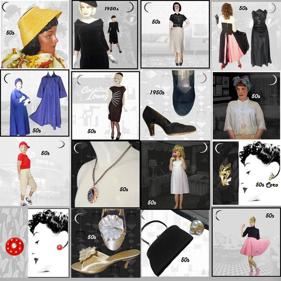 Bodycon Little Black Dress 1950s Vintage LBD, Low Back Interest - Picture 12 of 15